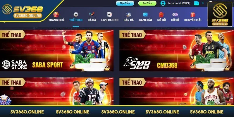 CMD SV368 nổi bật hơn hết trong lĩnh vực cá cược thể thao