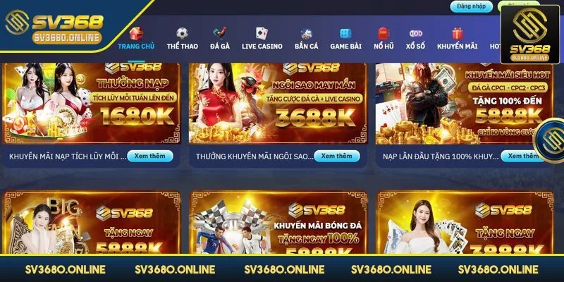 Đăng ký SV368 - Bước vào sân chơi trực tuyến đầy lý thú 4 Đăng ký SV368 để nhận nhiều ưu đãi hấp dẫn