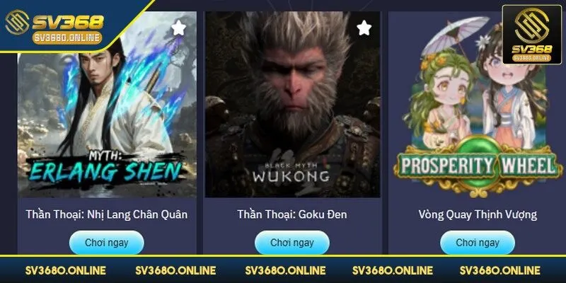 Các sảnh game GPI tại SV368 luôn có nhiều ưu điểm nổi trội